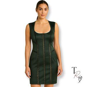 Vintage Betsey Johnson Y2K Whimsigoth Dress Corset Lace-up Back in Black Size 0